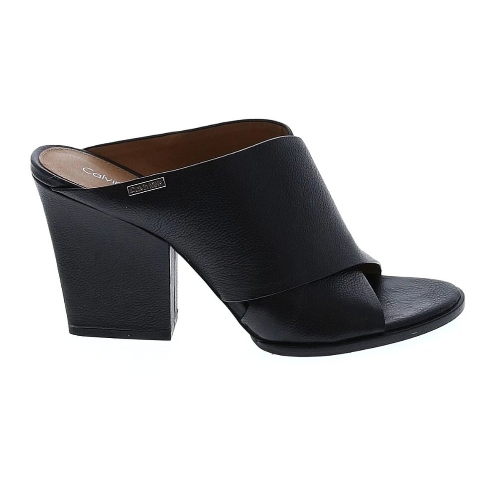 Calvin Klein Mule Leather Heels - W 7